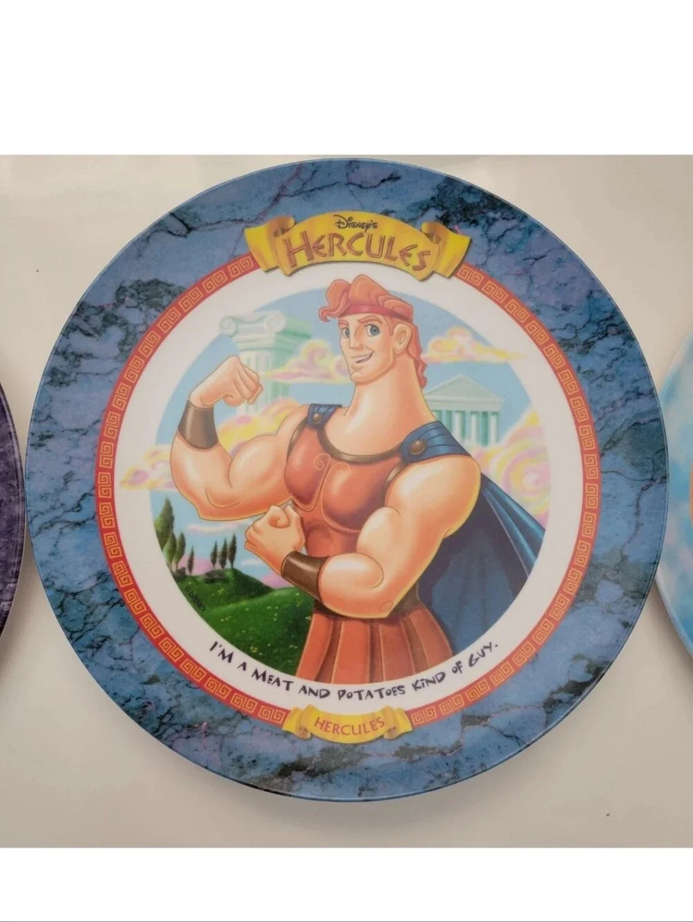 Disney Mcdonalds Hercules Character Dinner Plates - Assorted Color Set